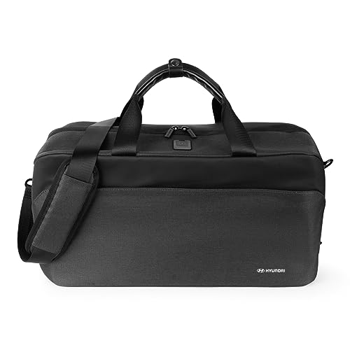 Hyundai HMD00549 Business Weekender Tasche Reisetasche Sporttasche, mit Logo/Schriftzug, grau