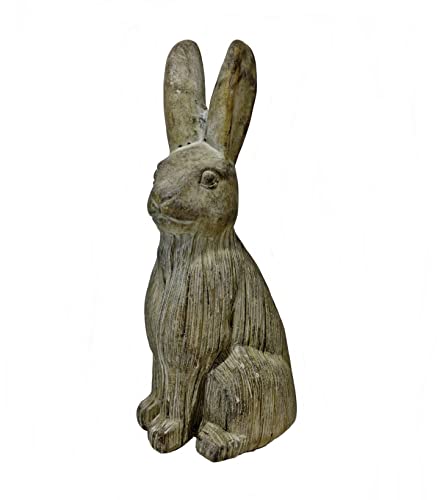Charmante Hasen-Gartenfigur in Steinoptik – ideal für Gärten, Türstopper, Wintergärten oder Innenräume