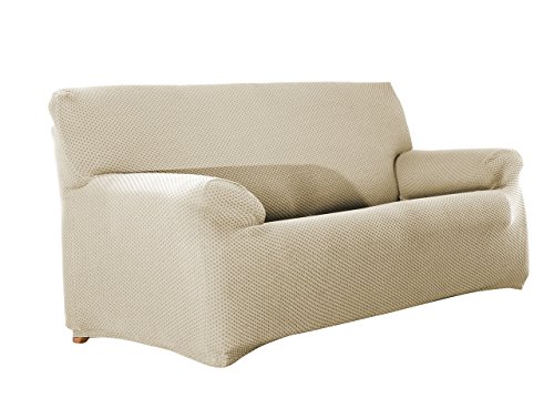 Eysa elastisch Sofa überwurf 1 Sessel Farbe 00-Ecru Sucre, Polyester, 37 x 9 x 29 cm