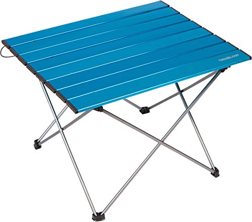 TREKOLOGY tragbarer Camping Tisch mit Aluminium Tischplatte, zusammenklappbar, mit Tasche, für Picknick, Camping, Strand, nützlich zum Essen, Schneiden, Kochen, leicht zu reinigen