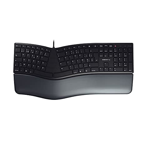 CHERRY KC 4500 - Ergonomische Tastatur - schwarzes Keyboard - kabelgebunden