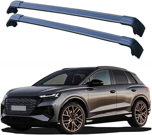 2 Stück Dachträger für Audi Q4 e-tron 5dr SUV 2021-2023, Dachgepäckträger Dachboxen Gepäckträger Querträger Fahrradträger Auto Zubehör
