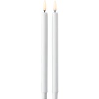 STOFF LED-Kerze by Uyuni Lighting 2er Pack weiß