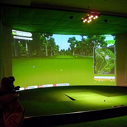 118"x118" Golfsimulator-Schlagbildschirm, Golfball-Training, große Projektionswand mit Schalldämmung, für Golfübungen, Indoor-Übungs-/Unterhaltungsgeräte, Home-Anfänger-Serie