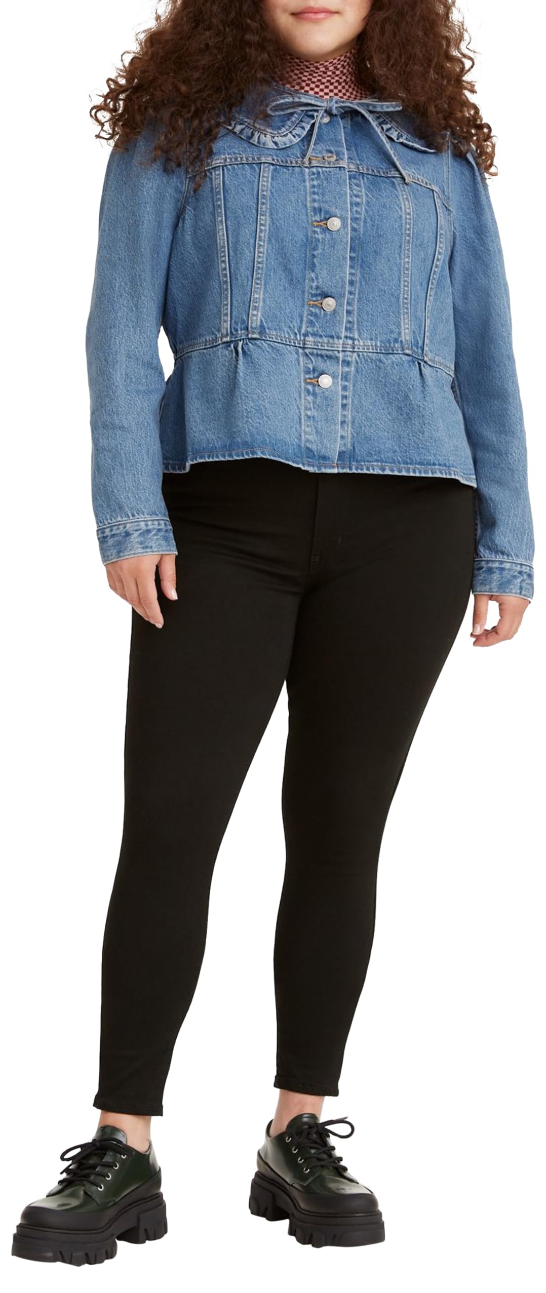 Levi's Damen Mile High Super Skinny Jeans, Black Celestial, 28W / 32L