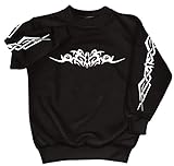 Fan-O-Menal Textilien Sweatshirt mit Print - Tattoo Tribal - 09073 Gr. S-4XL Farbe schwarz, Größe XL