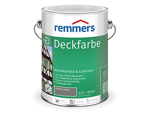 Remmers Deckfarbe - dunkelgrau 2,5L