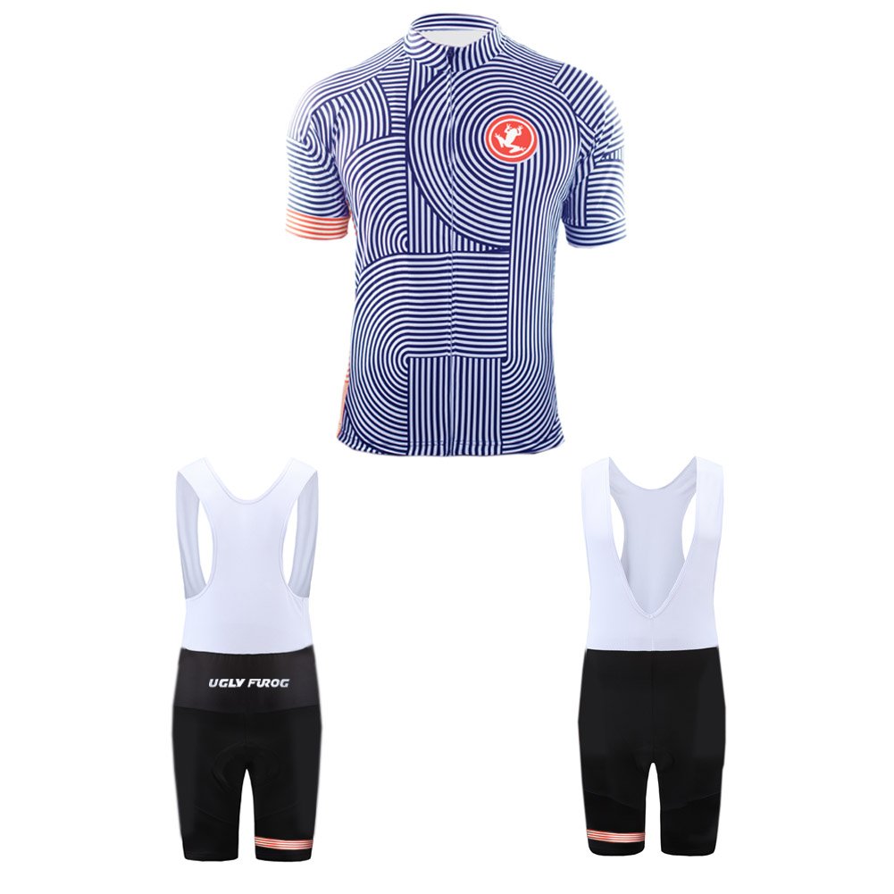 UGLY FROG 2020 Herren Pro Rennen Team MTB Radbekleidung Radtrikot Kurzarm und Radhosen Anzug Cycling Jersey Shorts Suit
