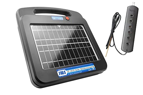 Weidezaungerät Solar 12 Volt Elektrozaungerät 12V Elektrozaun, Ausführung:5 km 0.25 Joule mit Weidezaunprüfer