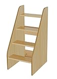 Mobeduc 600710HP18 Treppe für Möbel zum Windelwechsel, 40 x 86 x 56 cm, Holz, Beech