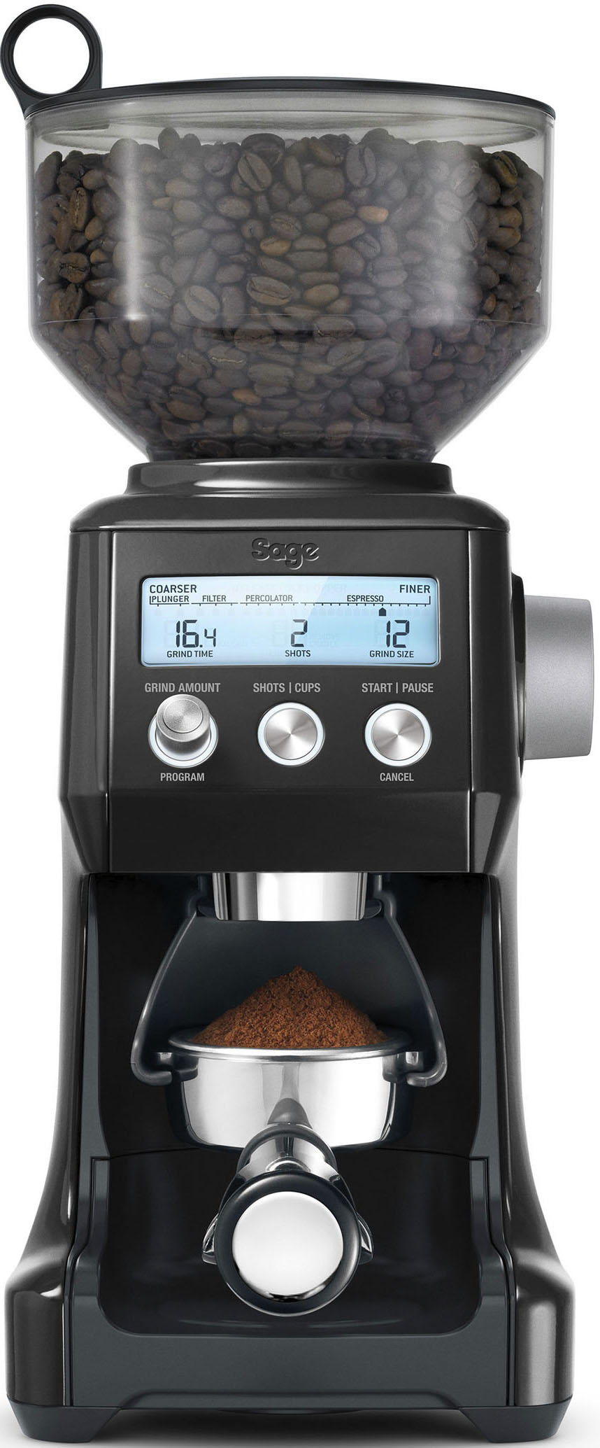 Sage The Smart Grinder Pro SCG820BTR4EEU1 Kaffeemühle Schwarz Stahl-Kegelmahlwerk