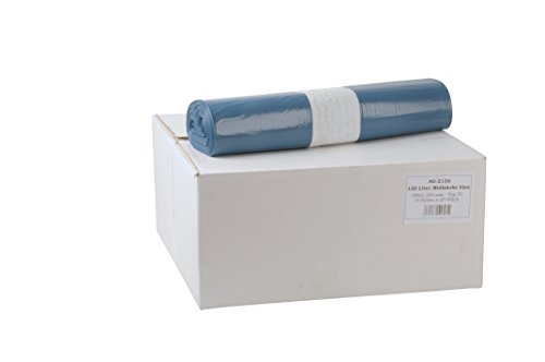 Funny LDPE-Regenerat Müllsacke, Typ 70, blau, gerollt, 120 l, 1er Pack (1 x 250 Stück)