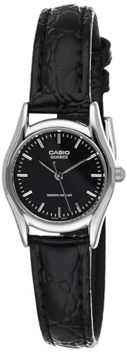 Casio Herren Analog Quarz Uhr mit Leder Armband LTP-1094E-1A