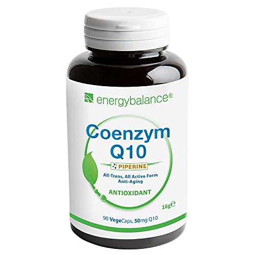 Q10 HighAbsorption Coenzym + BioPerine 30mg - Top Aufnahme - Premium Qualität - Vegan - HACCP - Glutenfrei - GVO-frei - 90 VegeCaps
