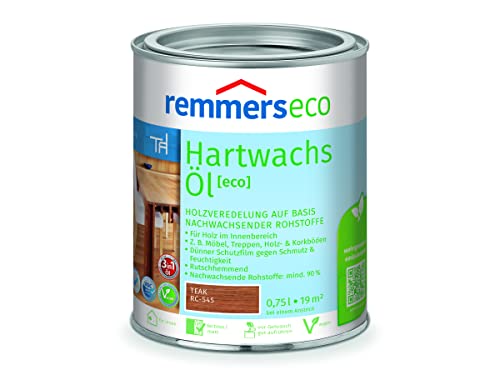 REMMERS ECO HARTWACHS-OEL - 0.75 LTR (TEAK RC-545)