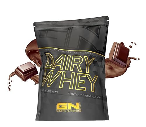 GN Laboratories 100% Dairy Whey Protein Pulver 1000g (Chocolate Crema) – Eiweißpulver zum Muskelaufbau – Proteinpulver für Protein Shake