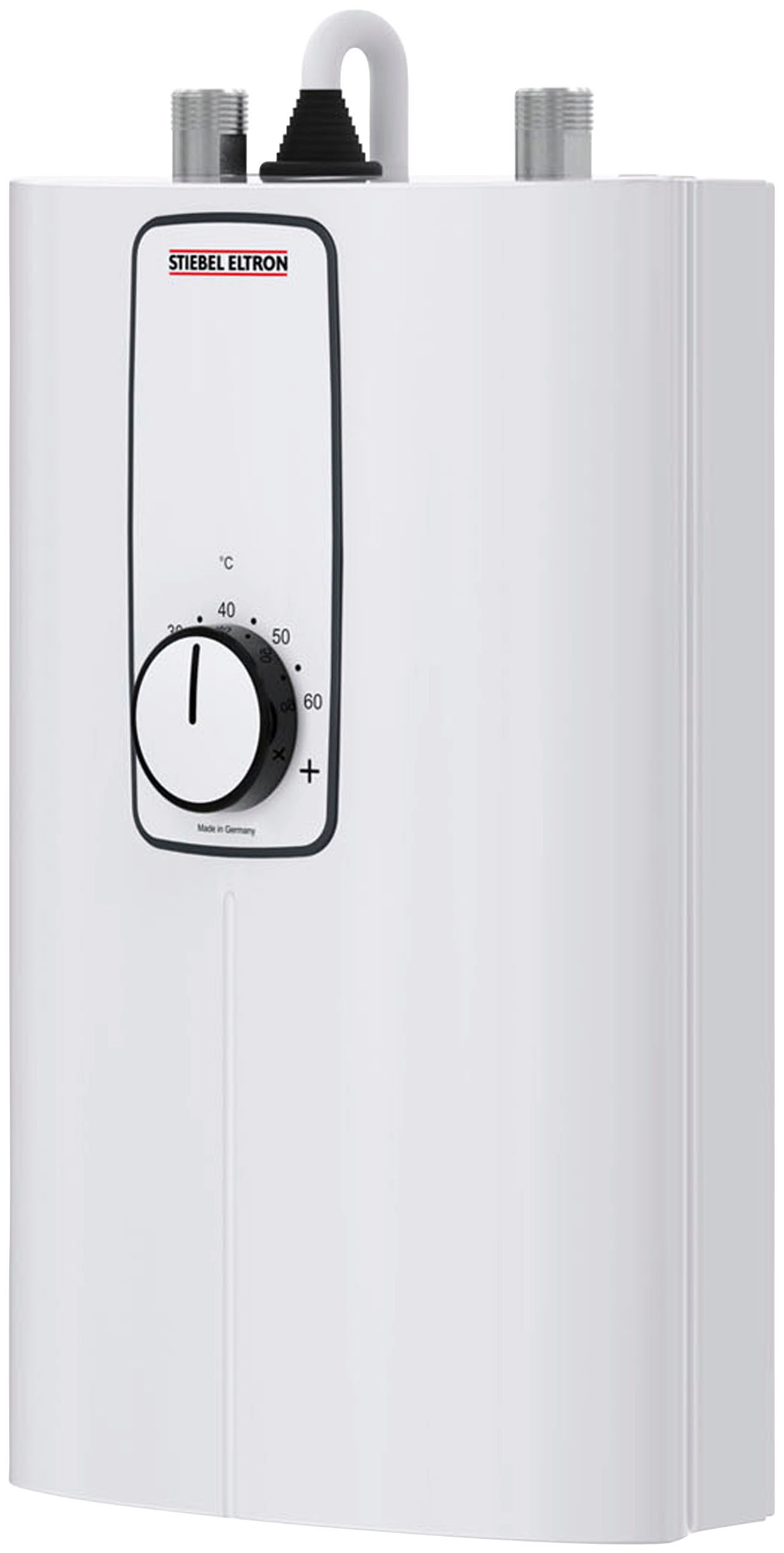 STIEBEL ELTRON Komfort-Durchlauferhitzer "umschaltbar, stufenlose Temperaturwahl mit 4 Anwendungssymbolen"