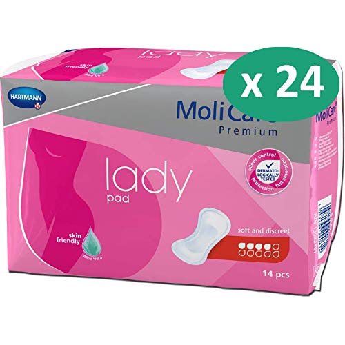 Molicare Premium Lady Pads 4 Tropfen - 24 Packungen à 14 Stück