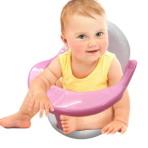 Richolyn Baby-Badewannensitz - Rutschfester Baby-Badestuhl für Kleinkinder | Baby-Badesitz-Duschstühle, Rückenlehnenstütze und Saugnäpfe, Badezimmerstuhl zum Duschen