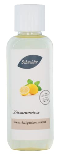 Saunabedarf Schneider - Aufgusskonzentrat Zitronenmelisse - frisch-duftender Saunaaufguss - 250ml Inhalt