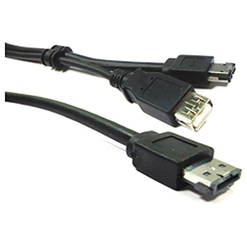 Cablematic - ESATAp Kabel USB oder eSATA + (M/eSATA + USB-AH-M) 3m