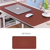 CHEXIAOcx Rollbare Tischunterlage aus Leder, zweifarbig, für Tablet, Notebook, Büro, Mousepad, erweiterte Version 80 * 40cm F