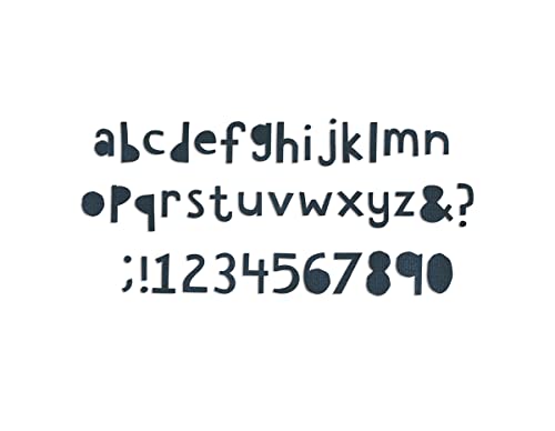 Sizzix Bigz XL Alphabet die-Cutout unten von Tim Holtz, Holz/Stahl/Kunststoff, Mehrfarbig, 37,6 x 15,3 x 2 cm