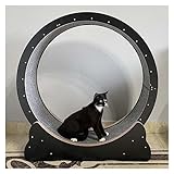 Katzenlaufrad Laufrad Für Katzen Katzenlaufband, stabil und verschleißfest, multifunktionales Katzen-Hamster-Radspielzeug – reibungsloser Lauf (Size : 90cm/35.4")