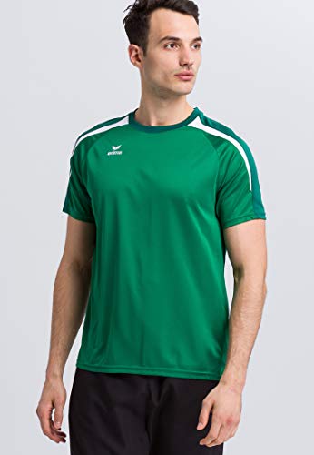 Erima Herren T-Shirt, Smaragd/Evergreen/Weiß, 4XL