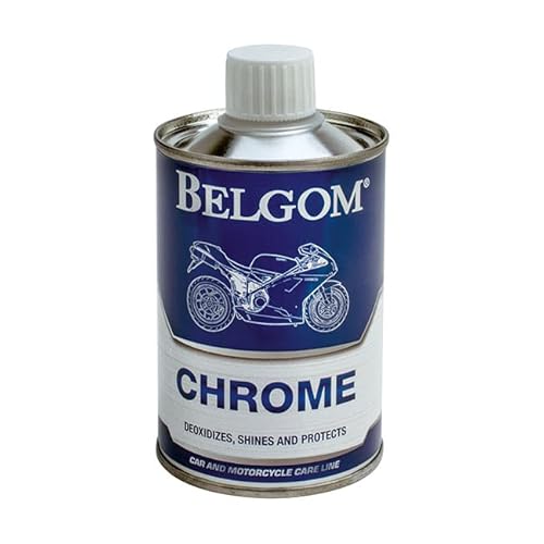Belgom Chromes Chrom Politur 250ml + Poliertuch Gratis Motorrad Auto