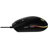 Logitech Gaming Mouse G203 LIGHTSYNC - Maus - optisch - 6 Tasten - kabelgebunden - USB - Schwarz