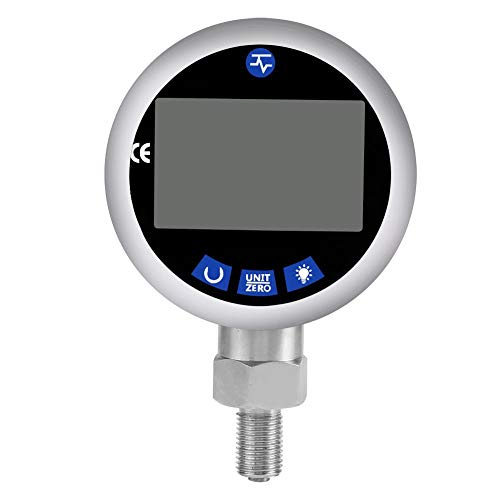 Manometer, digitales hydraulisches Manometer 400BAR 0-40Mpa 10000PSI mit G1/4-Anschluss Klare LCD-Anzeige für Druckluftwerkzeuge, luftkomprimiertes System