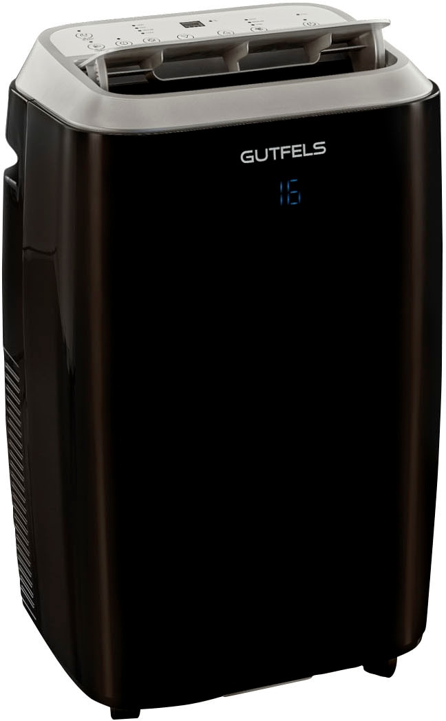 GUTFELS Mobile Klimaanlage CM 81458 sw | 14000 BTU | Inkl. Abluftschlauch | Mobil | Luftentfeuchtung | Kühlen | Kompakt | Schwarz | Klimagerät | LED Display