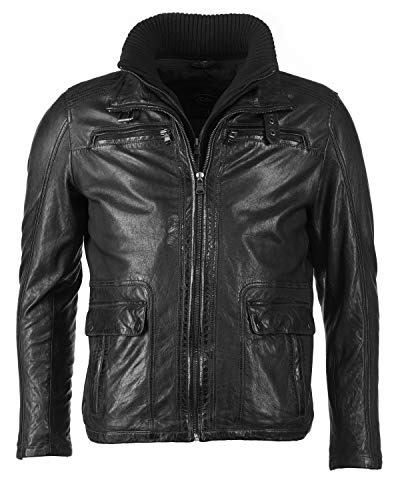 JCC Herren Lederjacke - Elegant Sportlicher Look 40785 Black 52