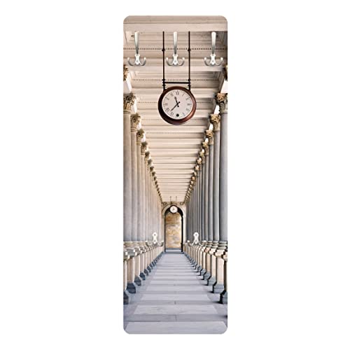 Bilderwelten Garderobe Wandpaneel - Säulen der Mill Kolonnade in Karlovy Vary 139 x 46cm