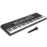 Elektronische Orgel Tastaturen, 54-Tasten Klaviertastatur mit Mikrofon und Aufnahmefunktion für den Außen und Innenbereich