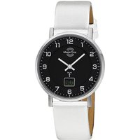 Master Time Funk Quarz Damen Uhr Analog-Digital mit Leder Armband MTLS-10813-22L