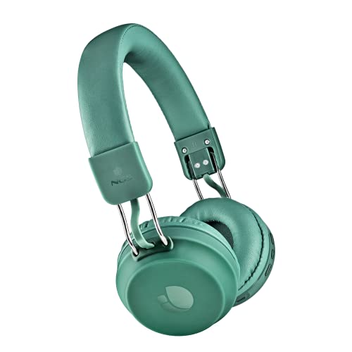 NGS ARTICA CHILL Teal - Bluetooth 5.0 Kopfhörer mit ergonomischem und minimalistischem Design, 25 Stunden Akkulaufzeit, faltbar, Audioeingang 3,5 mm Klinke, Tasten, grüne Farbe