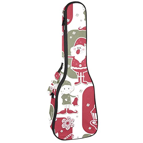 Ukulele Koffer Weihnachten Ukulele Tasche 23 Zoll 10Mm Gepolsterte Gig Bag Mit Tasche Für Kinder Jungen Mädchen