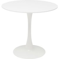 Kare Design Tisch Schickeria Ø80 cm, Esstisch weiß, runder Esstisch, runder Tisch, (H/B/T) 72x80x80cm