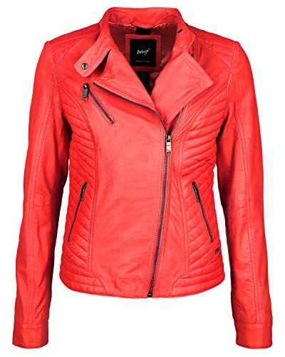 Maze Damen Lederjacke Sally Flame Red XXL