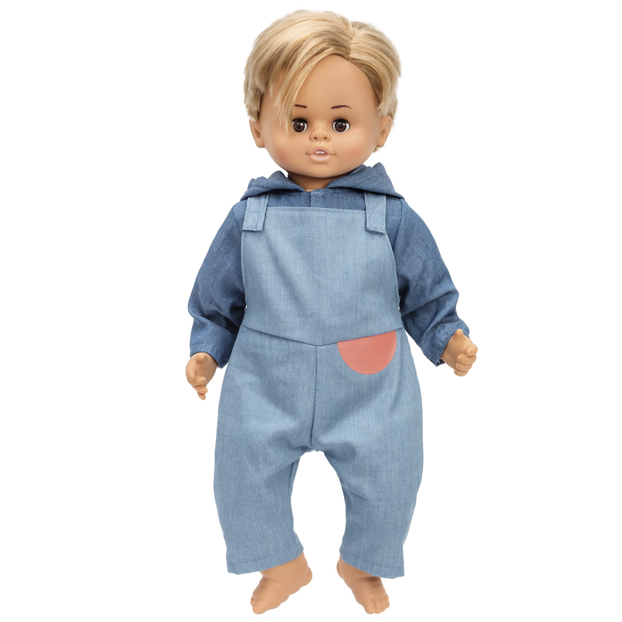 Lundby Sprechende Puppe Junge PIM - Interaktive Puppe für Jungs - Stoffpuppe - Jungen Puppe für Buben - Baby Puppe ab 3 Jahre - Babypuppen lebensecht mit Funktion - Baby Doll Puppen Set 45cm