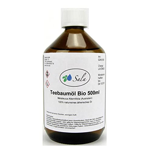 Sala Teebaumöl ätherisches Öl naturrein BIO (500 ml Glasflasche)