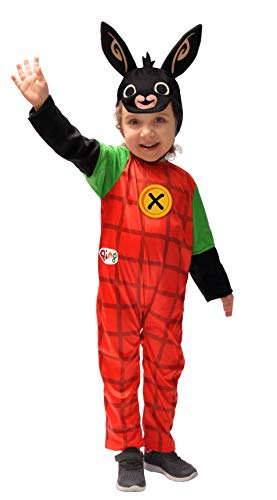 Ciao Bing Häschen Kostüm für Kinder, 2-3 Jahre, Unisex, Rot, Schwarz, 11280.2-3