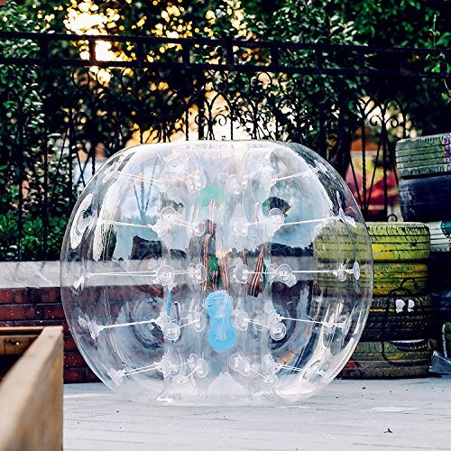 BuoQua 1x1,5 m Bubble Ball Fußball Bubble Soccer für Erwachsene Kinder PVC Zorb Soccer Transparent