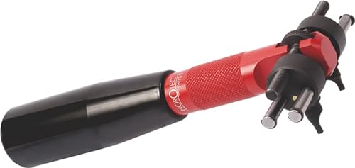 KD89 Horotec MSA07.014 Werkzeug zum Öffnen und Schließen von Uhrenboxen mit verschraubten Böden, maximale Öffnung: 57 mm, rot