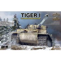 Rye Field Model 5025 - German Tiger I Early Production 1:35 Wittmann`s Tiger No. S04 - volles Interieur & klare Teile - Deutsches Panzermodell im Maßstab 1:35
