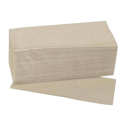 Wisch-Star Papierhandtücher 2x 5000 Blatt, Handtuchpapier, 1-lagig natur, Papier für Papierhandtuchspender, 24,5 x 21 cm, EU-Ecolabel