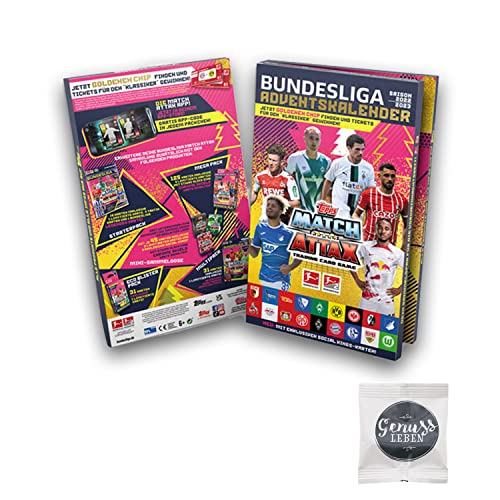 Match Attax Fußball-Bundesliga Adventskalender Saison 2022/2023 mit gratis Fruchtgummis von Genussleben