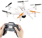 Simulus Drohne mit Kamera: Kompakter Profi-Hexacopter GH-6.cam mit 720p-HD-Kamera (Drones)